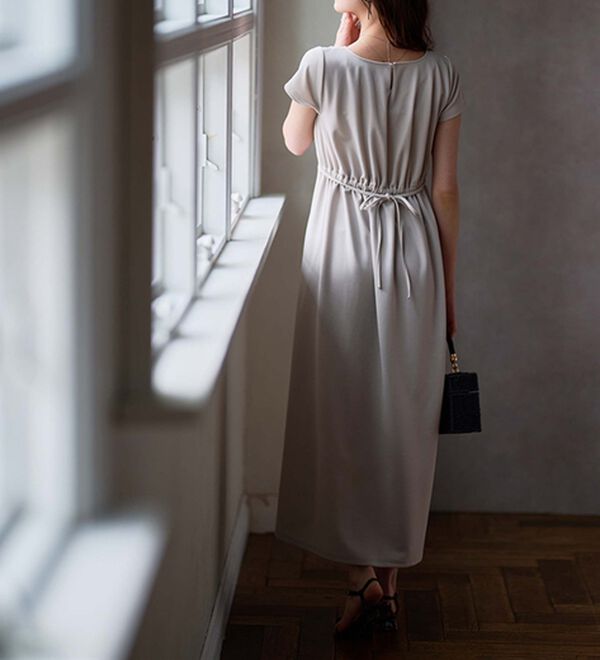 RANAN（ラナン）の「上品見えバックギャザーワンピース（その他ワンピース）」｜詳細画像