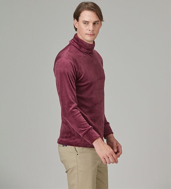 「【３色組】＜アーノルド　パーマー＞上品仕様の暖か両面起毛タートルネック（メンズカットソー）」｜詳細画像