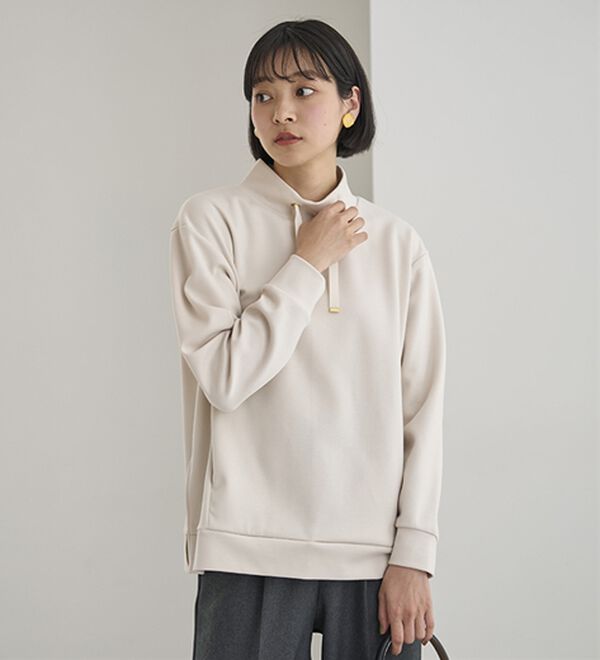 BELLUNA（ベルーナ）の「サイドジップスタンド衿プルオーバー（カットソー）」｜詳細画像