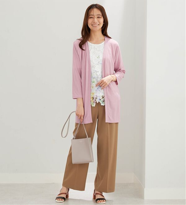 BELLUNA（ベルーナ）の「彩り花柄レースカーディガンアンサンブル（アンサンブル）」｜詳細画像