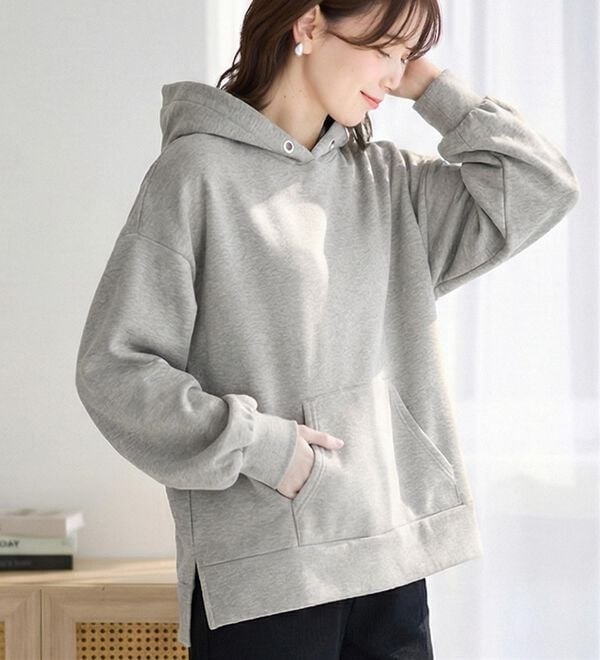 毛玉になりにくい】ふんわり柔らか裏起毛パーカー - ベルーナ【公式】