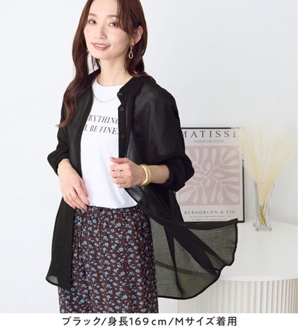 Viola e Viola（ヴィオラ エ ヴィオラ）の「シアーゆったりシャツ（シャツ）」｜詳細画像