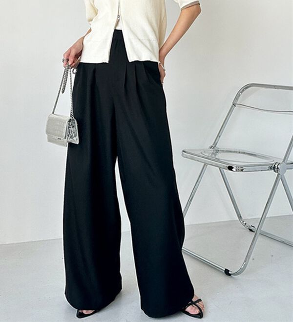 GeeRA（ジーラ）の「３タックワイドパンツ（フルレングスパンツ）」｜詳細画像