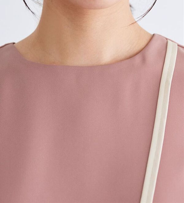 Pierrot（ピエロ）の「ラインデザインラップブラウス（ブラウス）」｜詳細画像