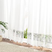 「８つの機能でうれしい！「サラクール（Ｒ）」使用１年中快適レースカーテン（レースカーテン）」