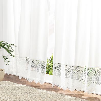 「８つの機能でうれしい！「サラクール（Ｒ）」使用１年中快適レースカーテン（レースカーテン）」