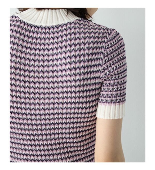 GeeRA（ジーラ）の「マルチカラーハイネックリブニット（ニット・セーター）」｜詳細画像