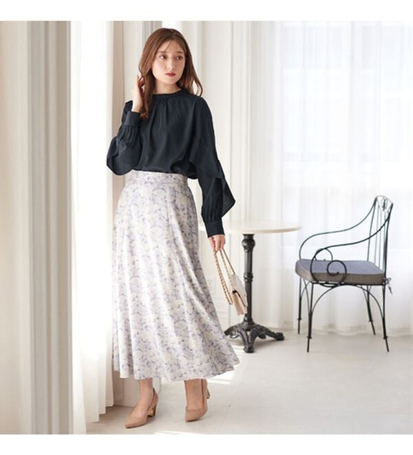 alotta（アロッタ）の「フリル袖プチハイネックブラウス（ブラウス）」｜詳細画像