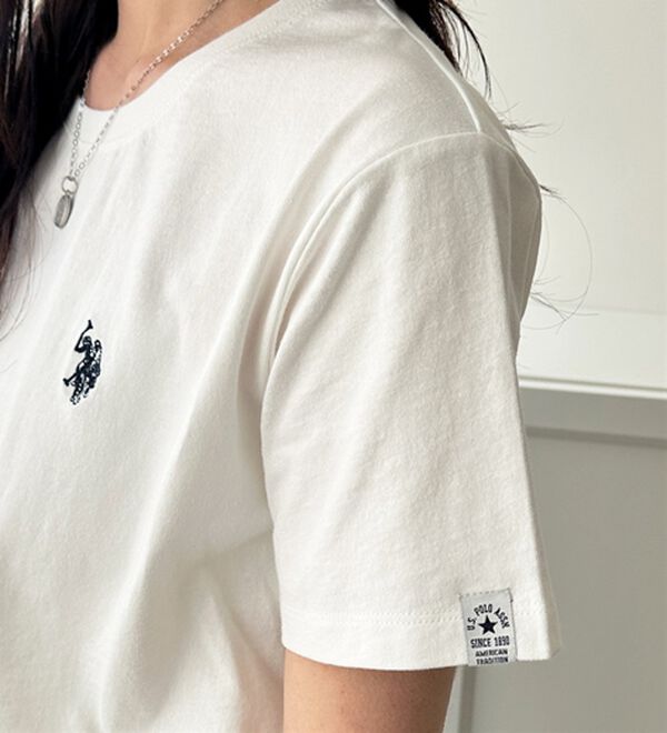 GeeRA（ジーラ）の「【ＵＳ．ＰＯＬＯ．ＡＳＳＮ】接触冷感ワンポイント刺繍Ｔシャツ（Tシャツ）」｜詳細画像