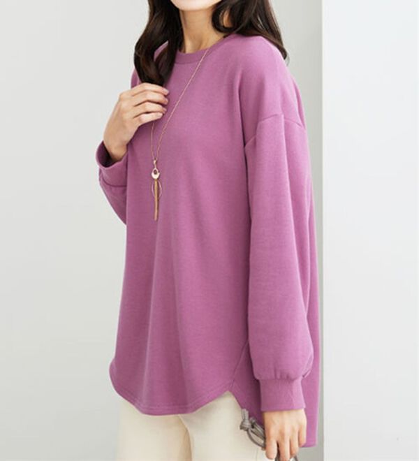 BELLUNA（ベルーナ）の「ふわふわ裏ファーゆったりプルオーバー（カットソー）」｜詳細画像