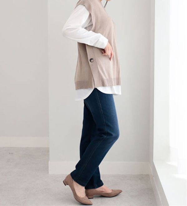 BELLUNA（ベルーナ）の「あったか！裏フリースストレッチパンツ（フルレングスパンツ）」｜詳細画像