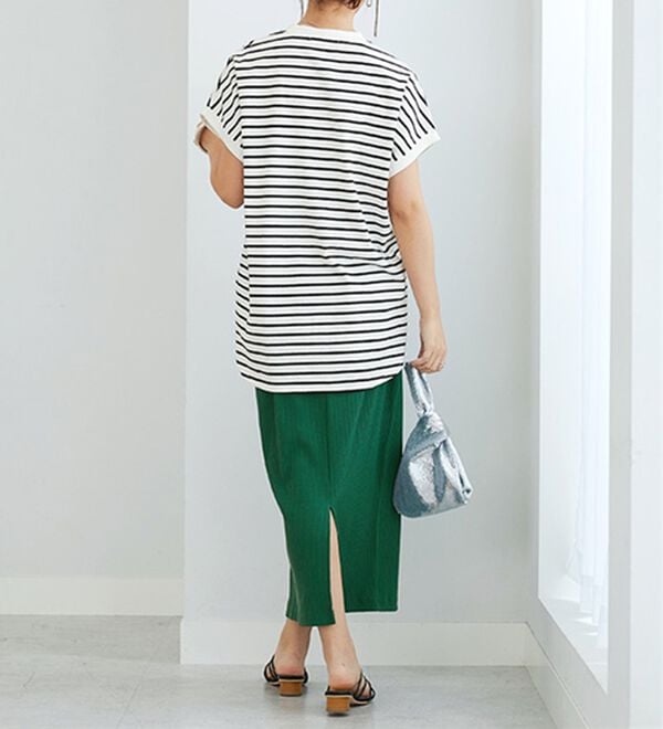 GeeRA（ジーラ）の「【着回し力◎】楽ちんすっきり見え！リブロングスカート（ロングスカート）」｜詳細画像