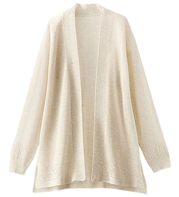 BELLUNA（ベルーナ）の「幾何柄デザイン杢調トッパーカーディガン（ニットカーディガン）」｜詳細画像