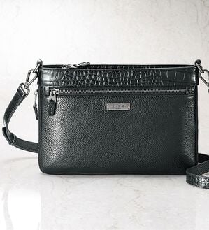 「＜モンテスピガ＞イタリアンレザークロコ型押し２ＷＡＹバッグ（メンズショルダーバッグ）」｜詳細画像