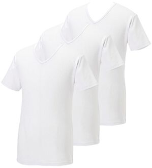 「【３枚組】温もり工房）　肌側綿１００％しっとり暖かインナー（メンズ肌着・インナーウェア）」｜オフホワイト3枚組 半袖V首