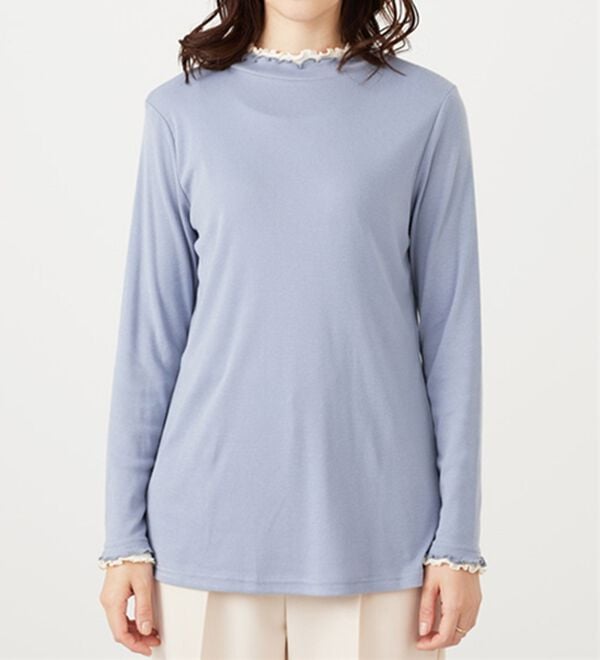 BELLUNA（ベルーナ）の「重ね着風フリル衿プルオーバー（カットソー）」｜詳細画像