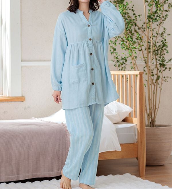 綿100％ふんわり可愛いダブルガーゼパジャマ - ベルーナ【公式】