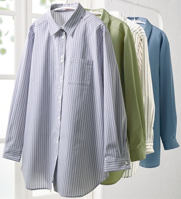 BELLUNA（ベルーナ）の「アイロンいらずの形態安定シャツ（シャツ）」｜詳細画像