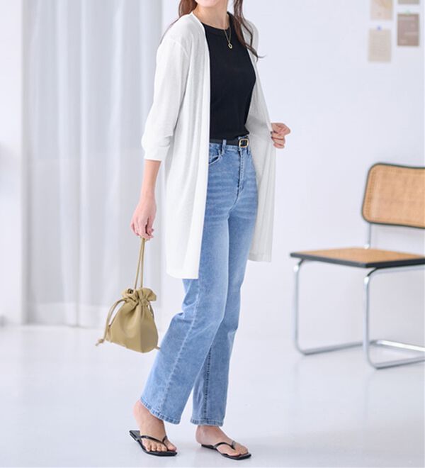 Viola e Viola（ヴィオラ エ ヴィオラ）の「【選べる丈】こなれカーデ（その他カーディガン）」｜詳細画像