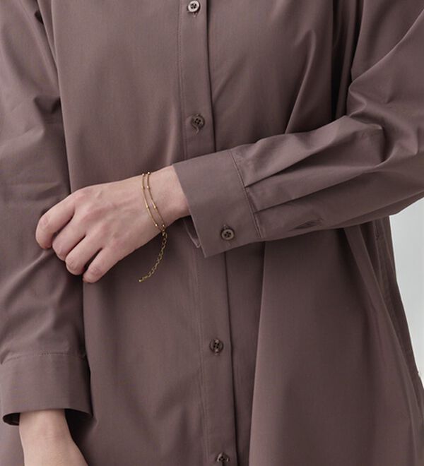 BELLUNA（ベルーナ）の「＜ＳＯＬＯＴＥＸ（Ｒ）＞ストレッチシャツワンピース（シャツワンピース）」｜詳細画像