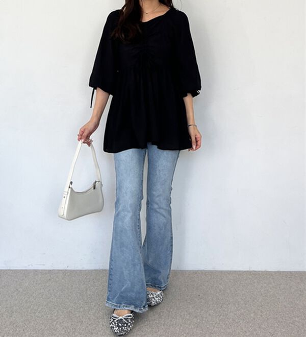 GeeRA（ジーラ）の「２ＷＡＹドロストブラウス（ブラウス）」｜詳細画像