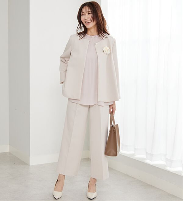 BELLUNA（ベルーナ）の「＜セレモニースタイル＞パール付袖フレアージャケット（その他ジャケット）」｜詳細画像