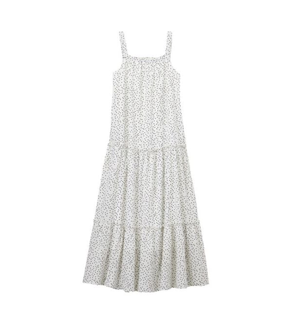 GeeRA（ジーラ）の「ドット柄ティアードマキシワンピース（その他ワンピース）」｜詳細画像
