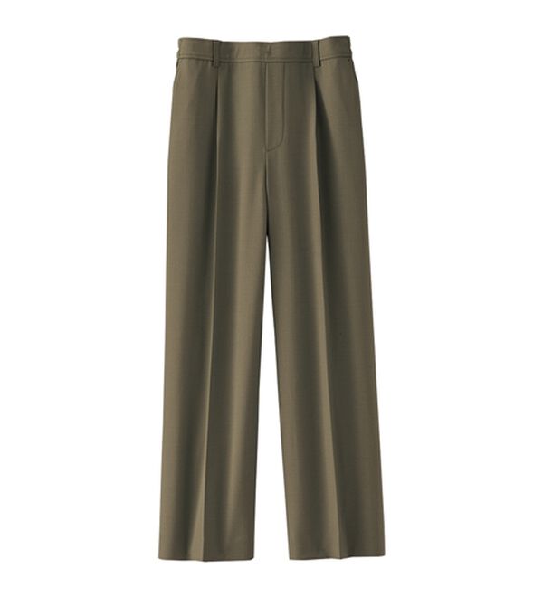 BELLUNA（ベルーナ）の「サラリ美脚見え！タック使いワイドパンツ（ワイドパンツ・ガウチョ）」｜詳細画像