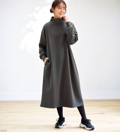 BELLUNA（ベルーナ）の「あったかキレイ！大人のこだわりワンピース（カットソーワンピース）」