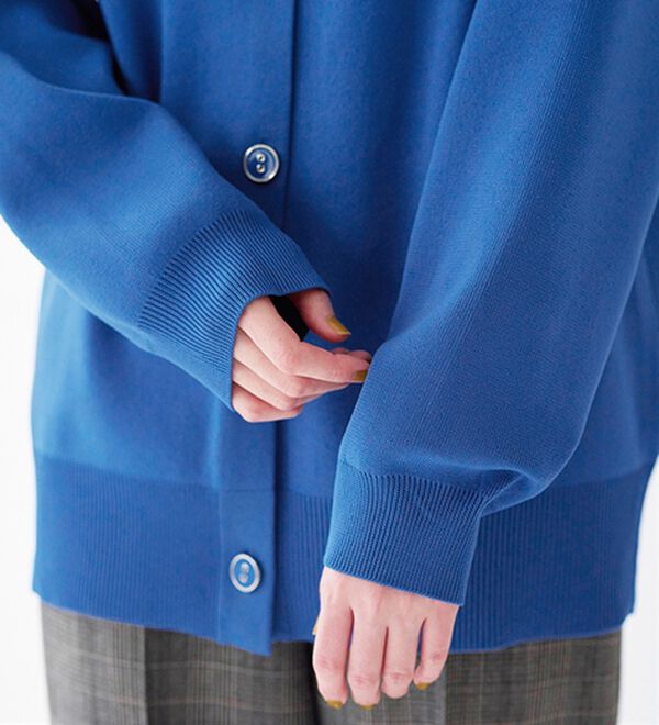 BELLUNA（ベルーナ）の「洗える！軽い！配色使いニットカーディガン（ニットカーディガン）」｜詳細画像