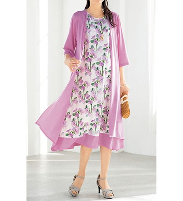 ルフラン（ルフラン）の「＜ｐｌａｎｔｉｃａ＞華やぐワンピアンサンブル（フォーマルワンピース）」｜詳細画像