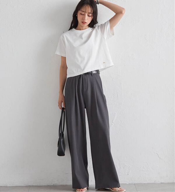 RANAN（ラナン）の「【5つの機能付】ひんやり着回し抜群ベーシックＴシャツ＜選べる着丈＞（Tシャツ）」｜詳細画像