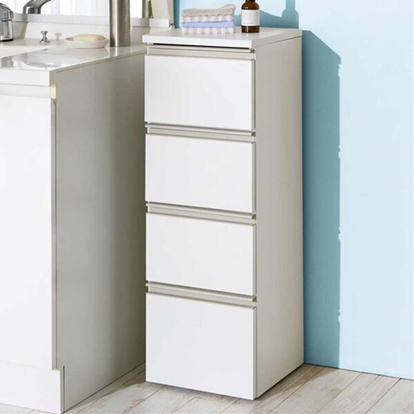 iellio（イエリオ）の「薄型ランドリーチェスト（ランドリーラック・収納）」｜幅30cm