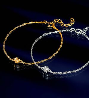 ルフラン（ルフラン）の「ダイヤワンポイントシリーズ　ブレスレット（ブレスレット・バングル）」｜詳細画像