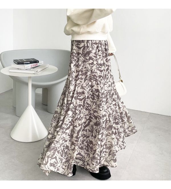 GeeRA（ジーラ）の「切替フレアーロングスカート（ロングスカート）」｜詳細画像