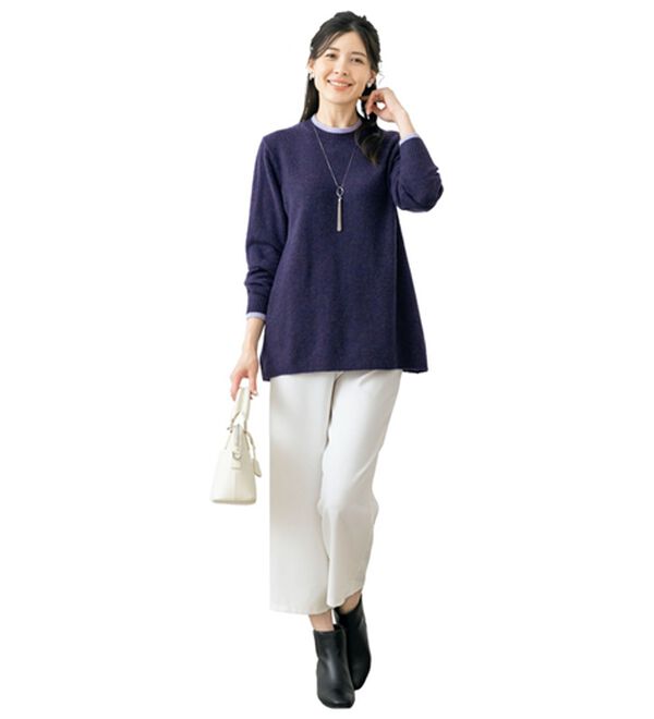 ルフラン（ルフラン）の「肌心地やわらか＊カラフルニット（ニット・セーター）」｜詳細画像