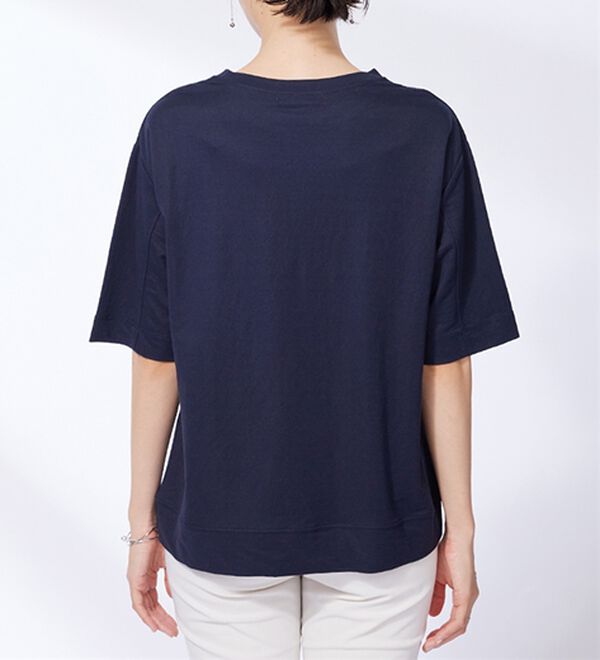 BELLUNA（ベルーナ）の「涼感素材切替デザインプルオーバー（カットソー）」｜詳細画像