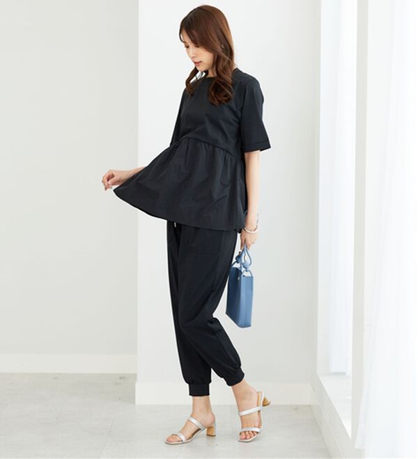 BELLUNA（ベルーナ）の「ヒンヤリ爽快！ジョガーパンツ（フルレングスパンツ）」｜詳細画像