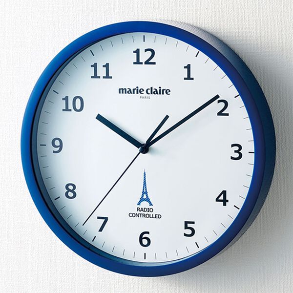 「マリ・クレール　電波掛時計（時計）」｜ブルー