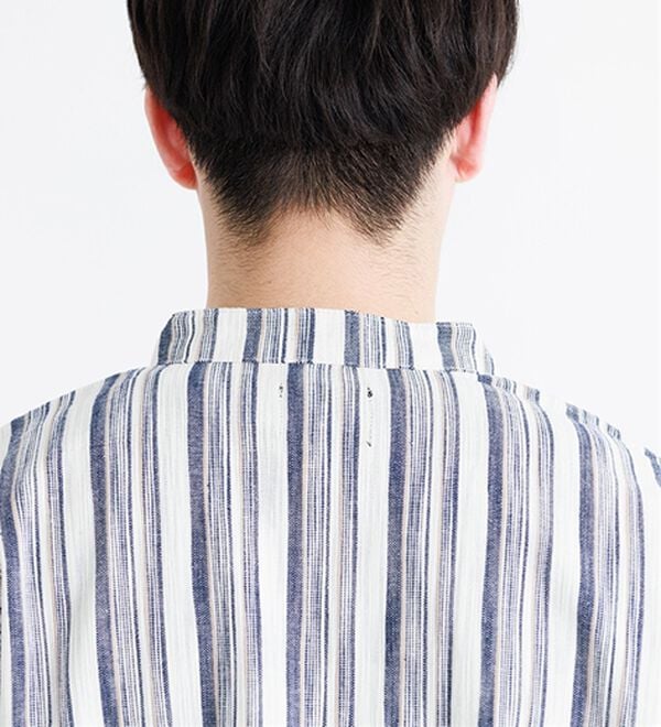 「ざっくり木綿のゆったりリラックスシャツ（メンズシャツ）」｜詳細画像