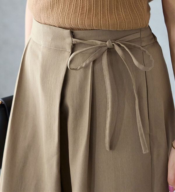 alotta（アロッタ）の「ラップリボンスラックス（フルレングスパンツ）」｜詳細画像