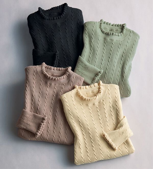 フリルケーブルニットプルオーバー - ベルーナ【公式】