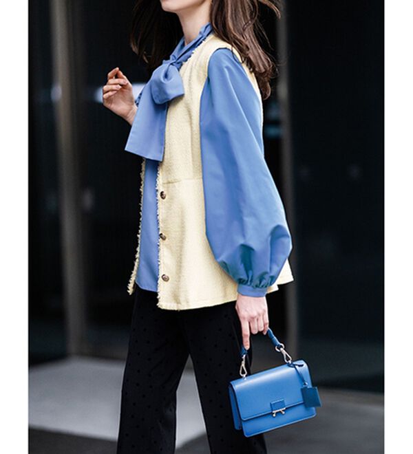 RANAN（ラナン）の「ボリュームボウタイブラウス（ブラウス）」｜詳細画像