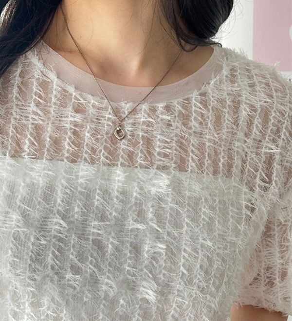 GeeRA（ジーラ）の「フェザーチュールＴシャツ（カットソー）」｜詳細画像