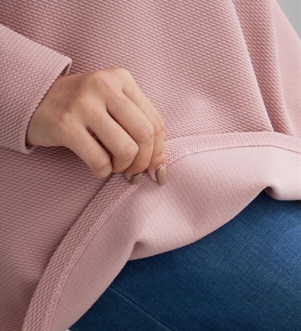 BELLUNA（ベルーナ）の「裏起毛ふくれジャカードペプラムチュニック（チュニック）」｜詳細画像