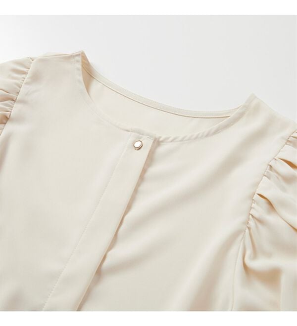 RANAN（ラナン）の「機能付！ギャザーボリューム袖ブラウス（ブラウス）」｜詳細画像