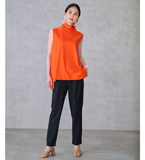 RANAN（ラナン）の「スリーブレスハイネックプルオーバー（カットソー）」｜詳細画像