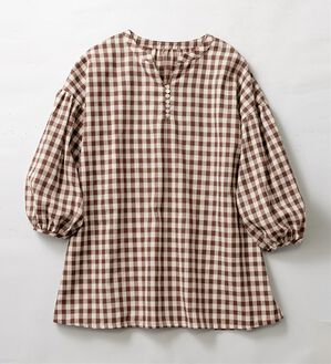 Viola e Viola（ヴィオラ エ ヴィオラ）の「多ボタンバルーン袖ゆるブラウス（ブラウス）」｜詳細画像