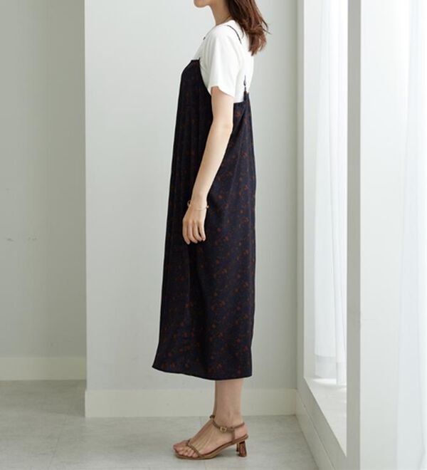 BELLUNA（ベルーナ）の「【2点セット】花柄プリントキャミワンピースアンサンブル（その他ワンピース）」｜詳細画像