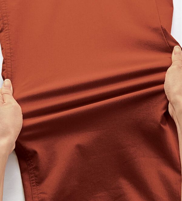 BELLUNA（ベルーナ）の「麻入りストレッチ素材ベイカーワイドパンツ（ワイドパンツ・ガウチョ）」｜詳細画像